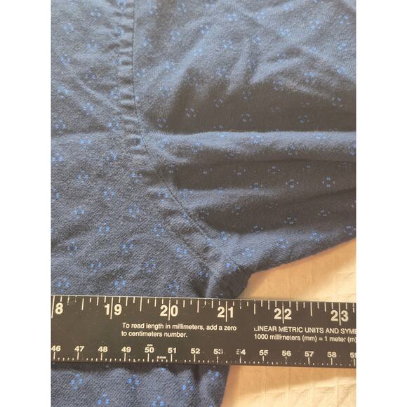 Tommy Hilfiger Button Up Shirt Men SZ Large Blue Long Sleeve Collared Slim 7409 - Picture 5 of 7